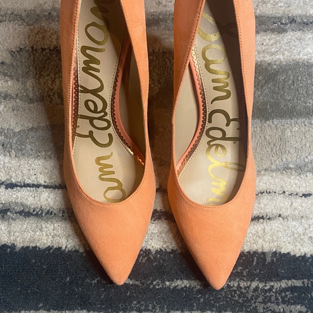 Sam Edelman Women's Peach suede Heels